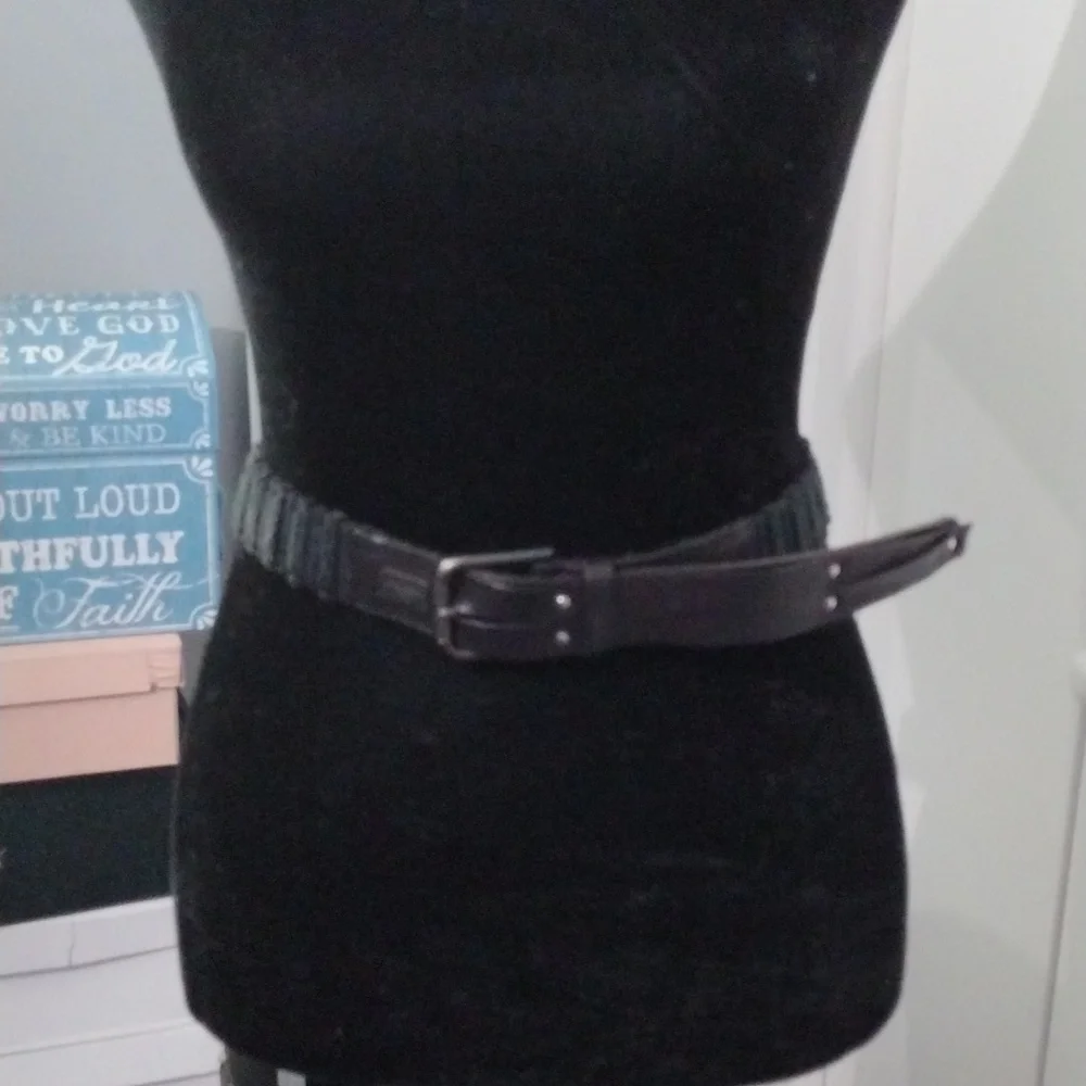 Dolce and Gabbana Leather & Felt Belt